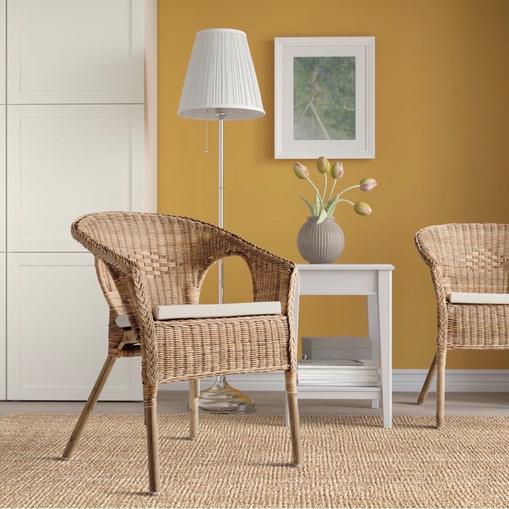 Wicker Armchair with Cushion